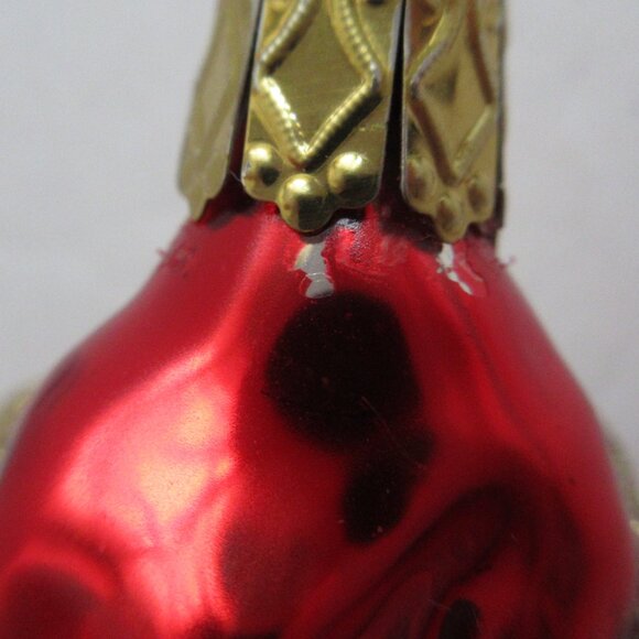 Inge Glas Christmas Ornament Yuletide Visitor Santa Signed Artist EM Merck 1997 - Picture 14 of 16